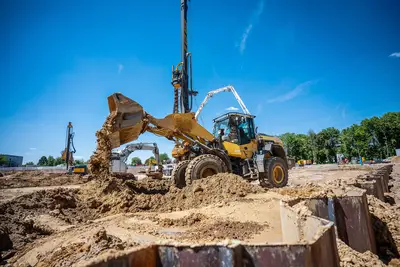 A strong partnership: Bauer Resources and Bauer Spezialtiefbau worked hand in hand to complete the excavation on schedule and to exact specifications.